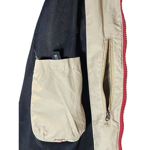 Timberland.Men Weathergear Beige/Red Colorblock Jacket Size L - Picture 7 of 14